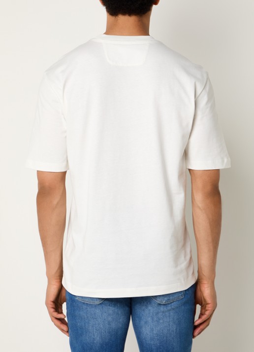 Boggi Milano T-shirt met logoprint - achterkant 4 wit