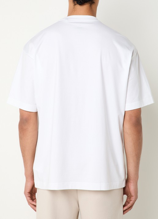 Boggi Milano T-shirt met ronde hals - achterkant wit
