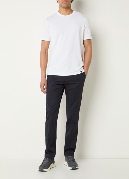 Boggi Milano T-shirt met ronde hals - voorkant 4 wit