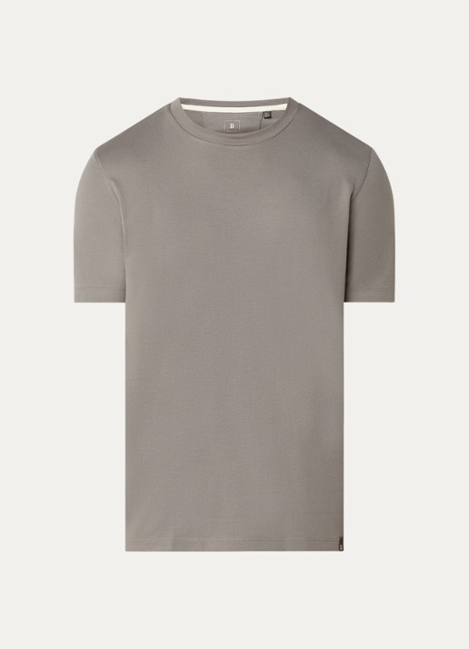 Boggi Milano T-shirt met ronde hals - voorkant 3 olijfgroen