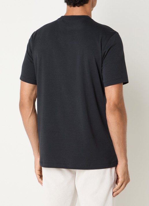 Boggi Milano T-Shirt met ronde hals - achterkant zwart
