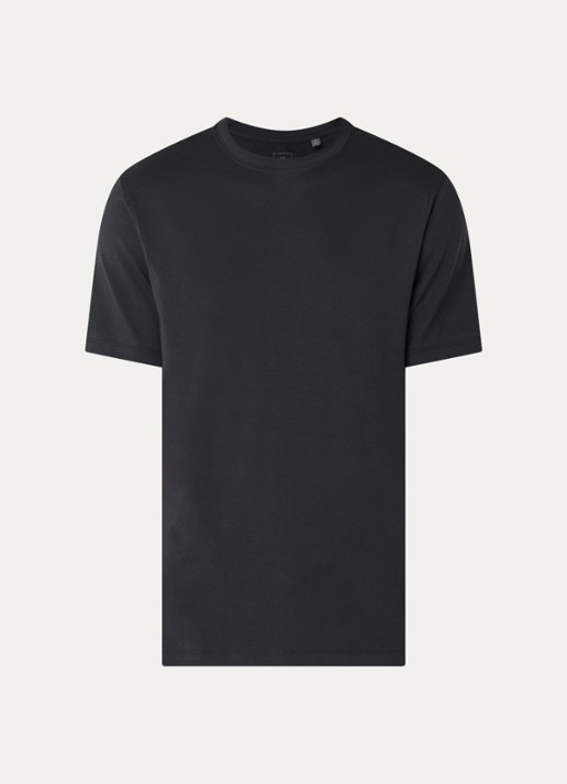 Boggi Milano T-Shirt met ronde hals - voorkant 2 zwart