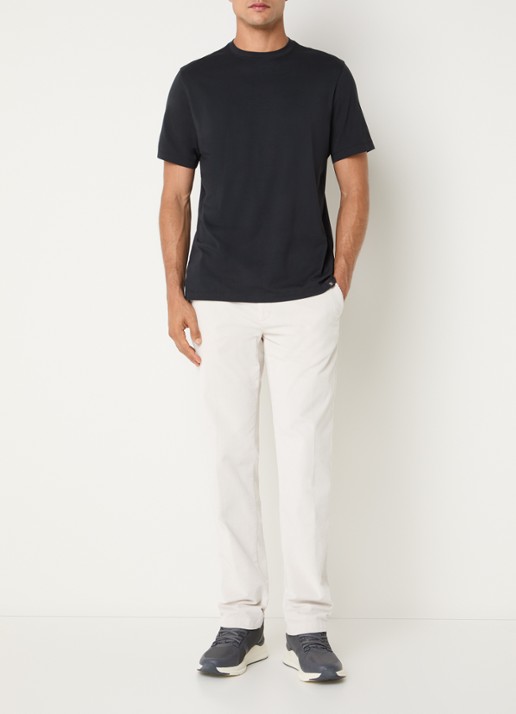 Boggi Milano T-Shirt met ronde hals - voorkant 3 zwart