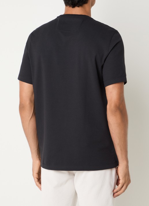 Boggi Milano T-Shirt met ronde hals - achterkant 4 zwart