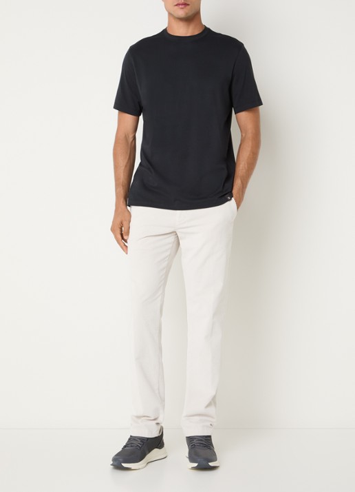Boggi Milano T-Shirt met ronde hals - voorkant 2 zwart