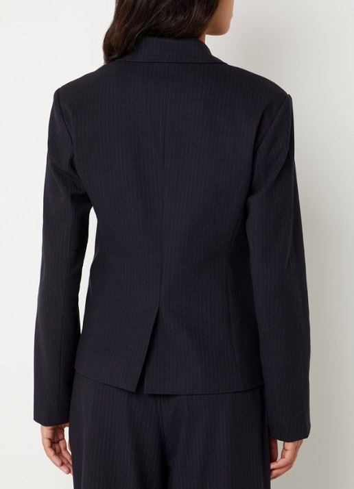 Boii Studios Evi blazer met klepzakken - achterkant 2 donkerblauw