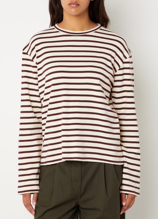 Boii Studios Nete longsleeve met print - detail beige
