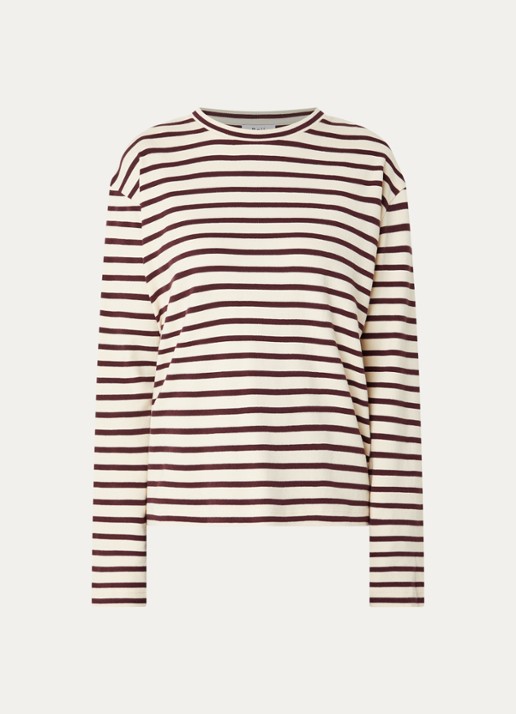 Boii Studios Nete longsleeve met print - voorkant 2 beige
