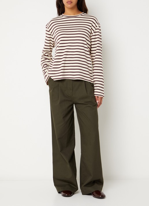 Boii Studios Nete longsleeve met print - voorkant 3 beige
