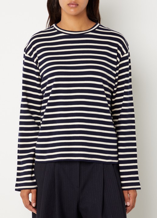 Boii Studios Nete longsleeve met print - detail 3 donkerblauw