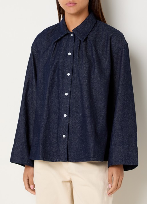 Boii Studios Tinsi oversized blouse van denim
