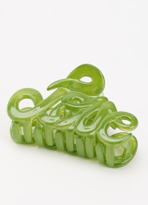 Bon Dep Love haarklem 5 cm - voorkant 2 groen