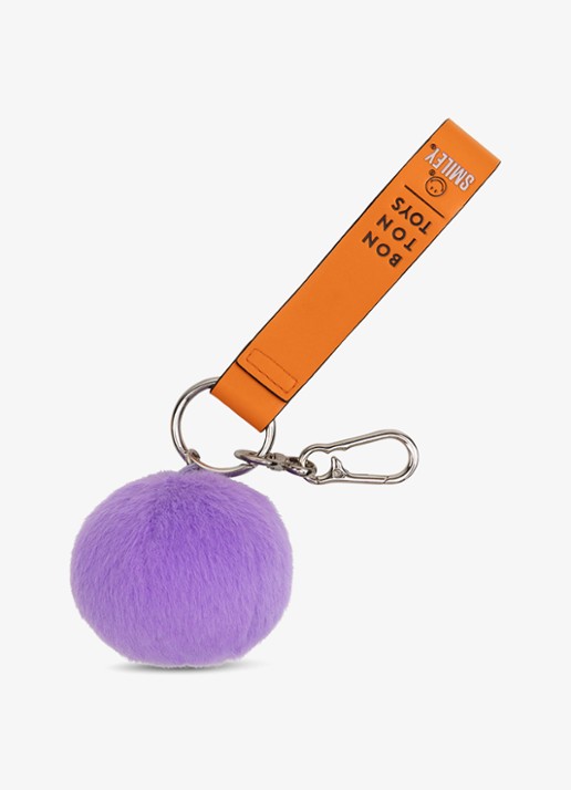 Bon Ton Toys Smiley fuzzy tasbedel - achterkant paars