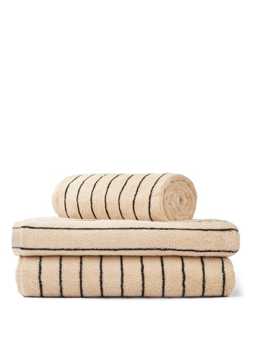 Bongusta Naram badhanddoek - 600 gr/m2 - 50 x 80 cm - detail zand