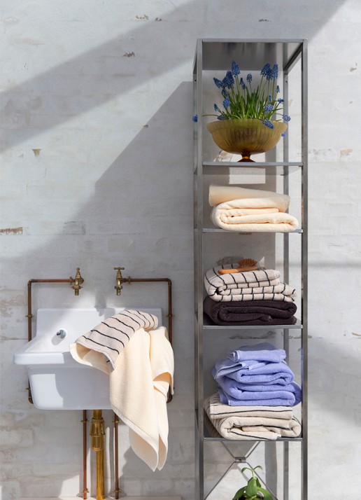 Bongusta Naram badhanddoek - 600 gr/m2 - 50 x 80 cm - detail 2 zand