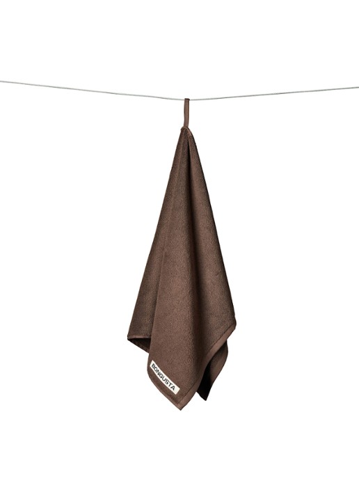 Bongusta Naram badhanddoek - 600 gr/m2 - 50 x 80 cm - voorkant 4 donkerbruin