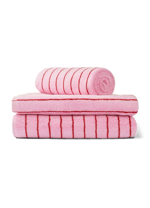 Bongusta Naram gastendoek - 600 gr/m2 - 50 x 30 cm - voorkant 3 lichtroze