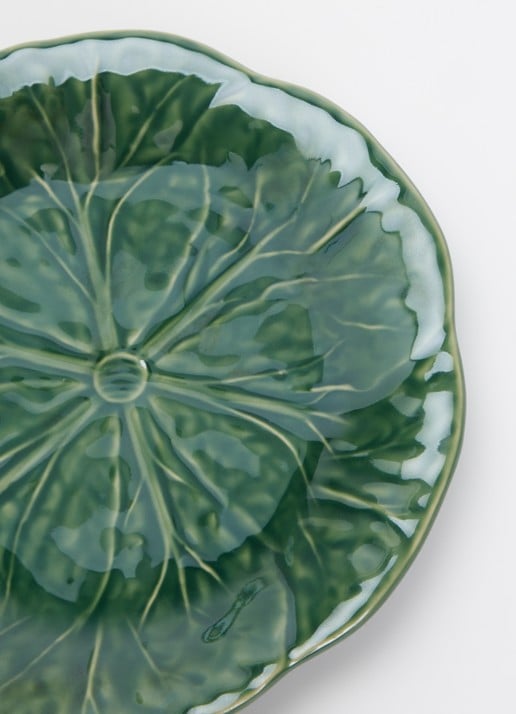 Bordallo Pinheiro Cabbage gebaksbordje 18 cm - detail 3 groen