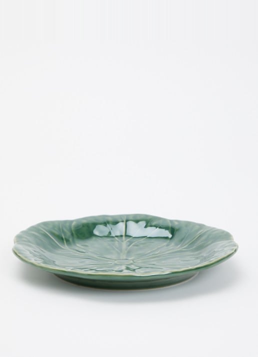 Bordallo Pinheiro Cabbage gebaksbordje 18 cm - voorkant 2 groen