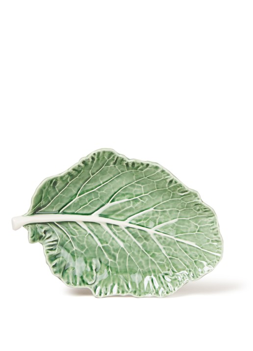 Bordallo Pinheiro Cabbage serveerschaal 28 cm - voorkant 2 groen