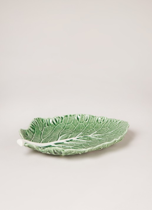 Bordallo Pinheiro Cabbage serveerschaal 28 cm - voorkant 3 groen