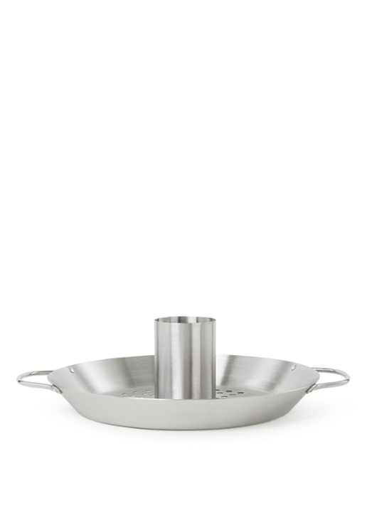 Boretti Barbecue gevogelte stomer - voorkant zilver