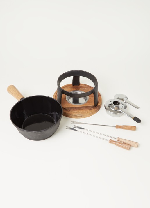 Boska Kaasfondueset Pro L met 6 fondue vorkjes - detail 3 zwart