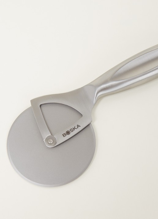 Boska Monaco pizzasnijder 21,5 cm - voorkant 2 zilver