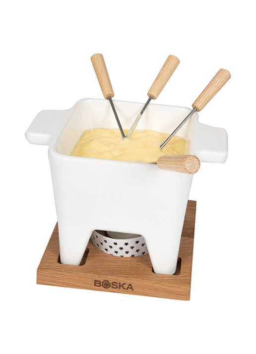 Boska Tapas fondueset Bianco L 600 ml - voorkant 3 wit