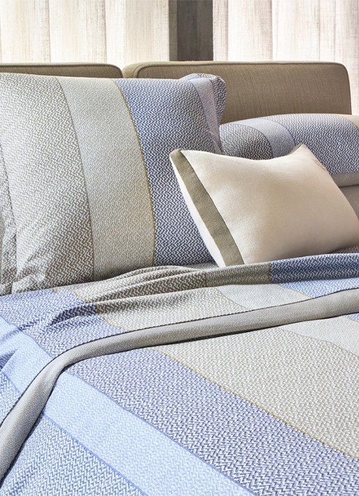 BOSS Alvorada dekbedovertrek - exclusief kussenslopen - detail 4 blauw