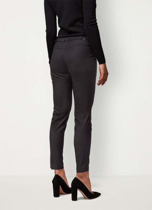 BOSS Anaita5 tailored tech pantalon - achterkant zwart