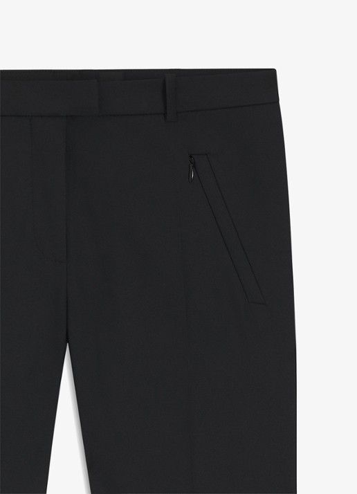 BOSS Anaita5 tailored tech pantalon - detail 5 zwart