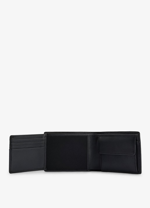 BOSS Arezzo portemonnee van leer - detail zwart