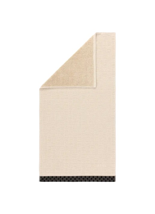 BOSS Badhanddoek 50 x 100 cm - achterkant 3 beige