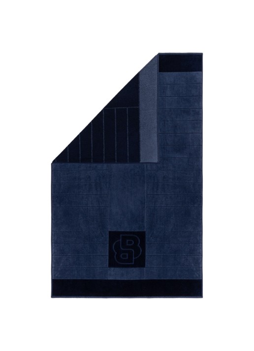 BOSS Badlaken 90 x 150 cm - voorkant 3 blauw