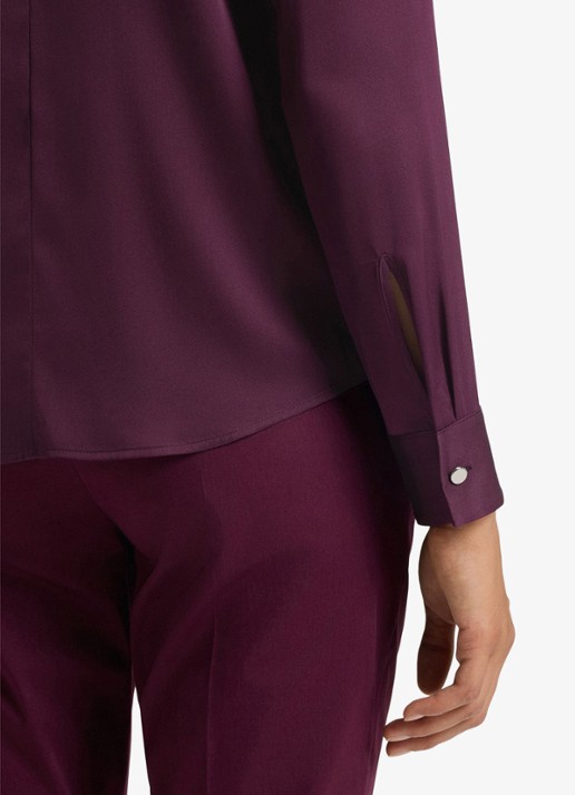 BOSS Banorah blouse in zijdeblend - detail 6 open purple-557 / paars
