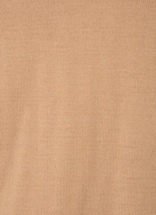BOSS Baram fijngebreide pullover van scheerwol met V-hals - detail 2 camel