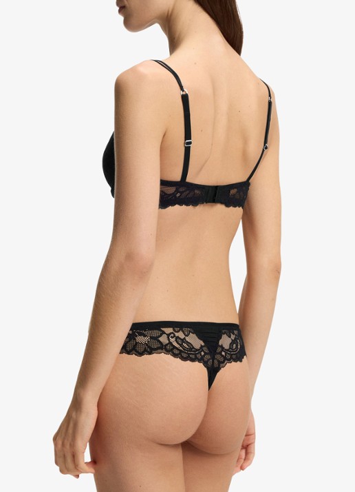 BOSS Beugel bh met kant - achterkant 2 black-001 / zwart