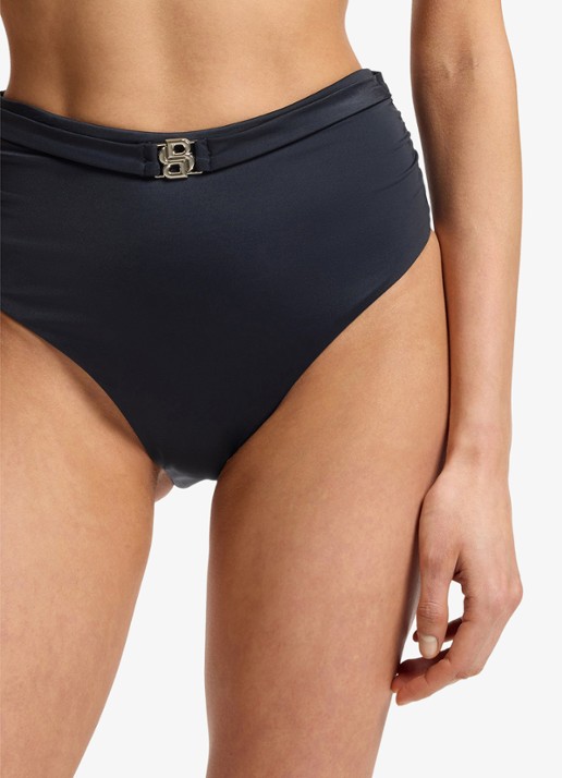 BOSS Bikinibroekje met logo - detail 2 donkerblauw
