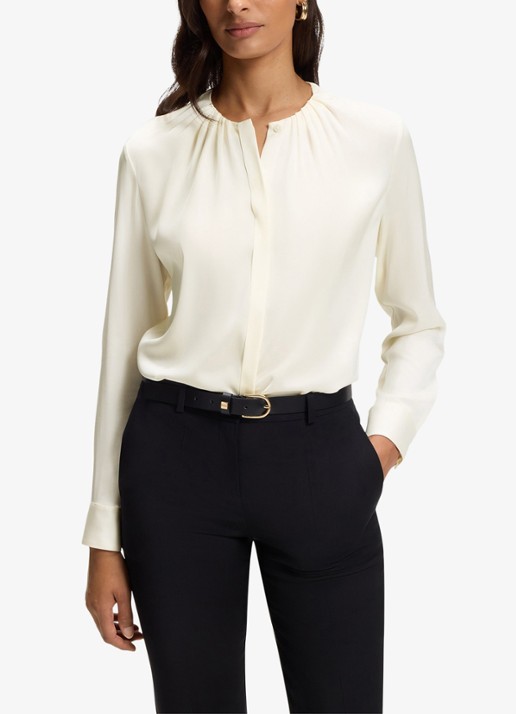 BOSS Blouse met plooien