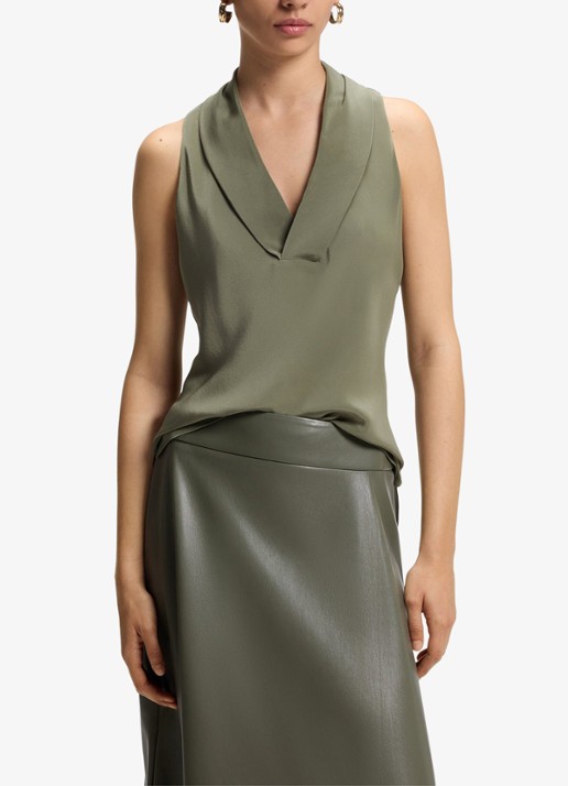 BOSS Blouse van zijde