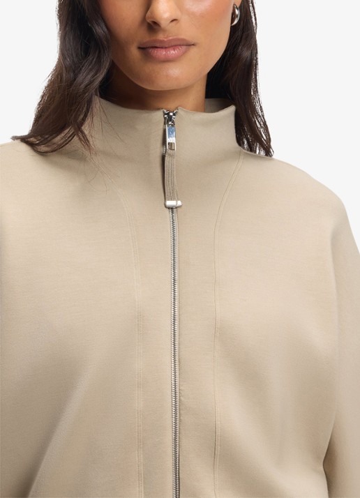 BOSS Bomberjack met opstaande kraag - detail 4 beige