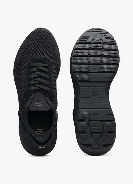 BOSS Boss-Motion sneaker met gebreid bovenwerk - achterkant zwart