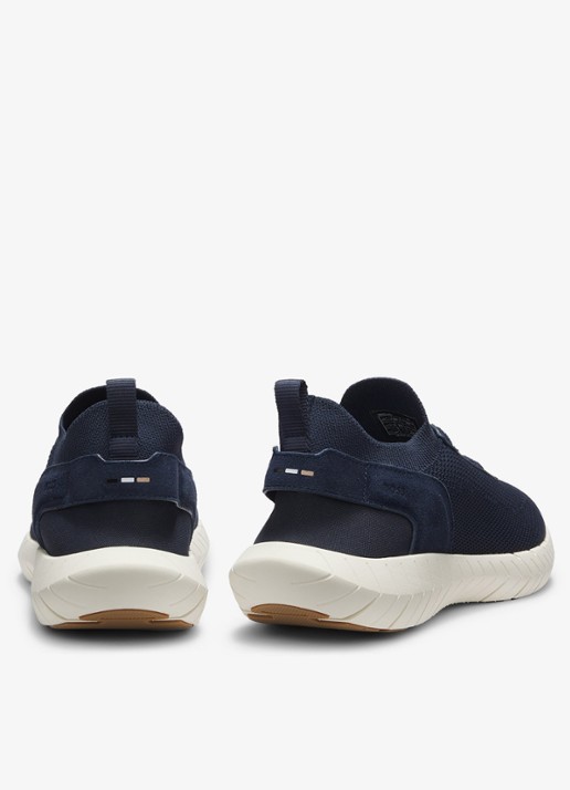 BOSS Boss-Motion sneaker met gebreid bovenwerk - detail 2 donkerblauw