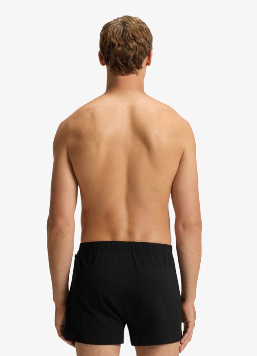 BOSS Boxershorts met logo in 2-pack - achterkant 3 zwart