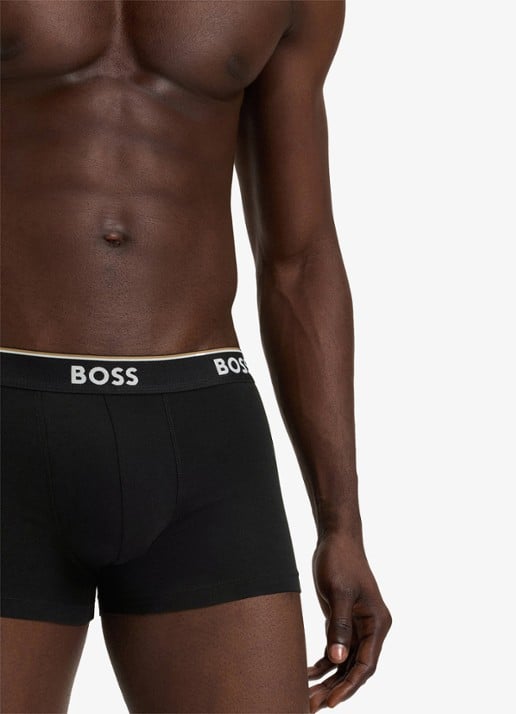 BOSS Boxershorts met logoband in 3-pack - detail 4 diepzwart