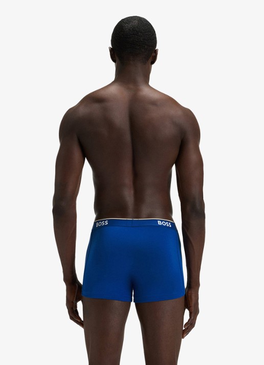 BOSS Boxershorts met logoband in 3-pack - achterkant 3 blauw