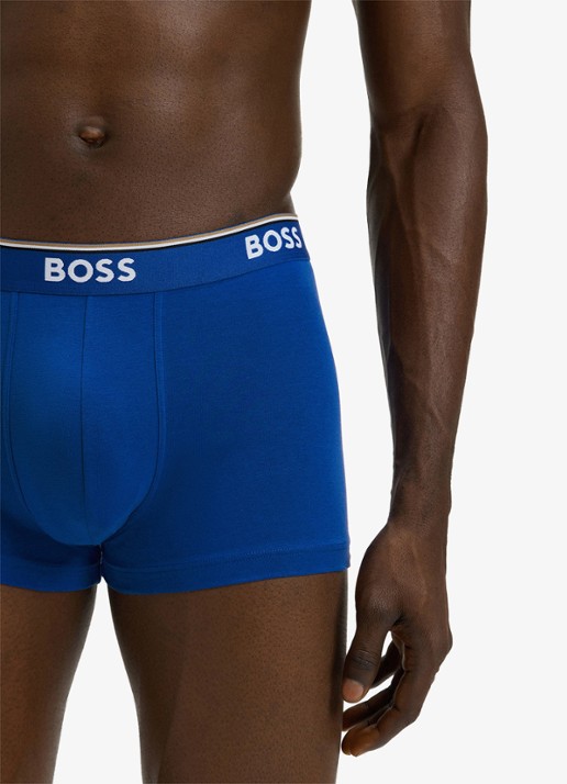 BOSS Boxershorts met logoband in 3-pack - detail 4 blauw