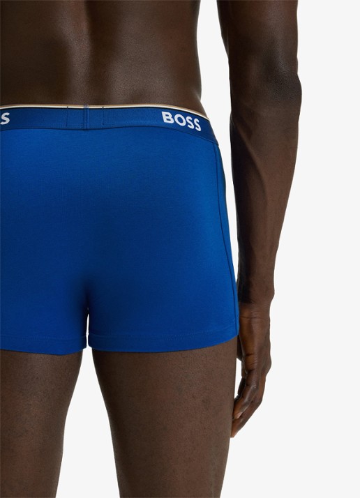 BOSS Boxershorts met logoband in 3-pack - detail 5 blauw