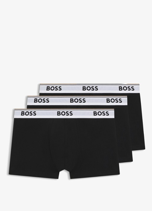 BOSS Boxershorts met logoband in 3-pack